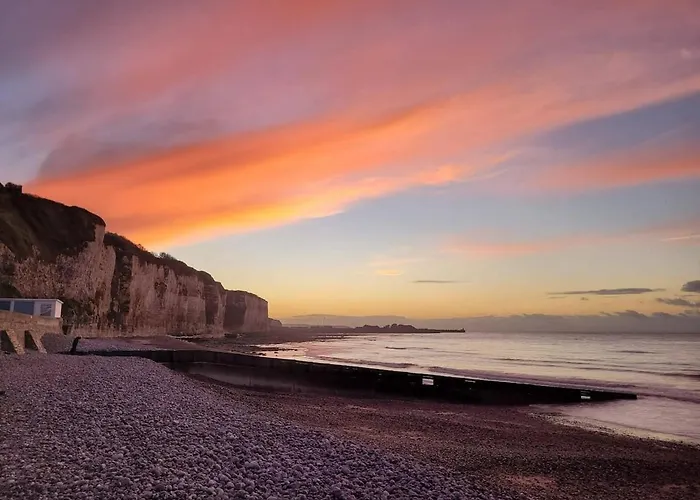 Vue mer unique à Dieppe, les pieds dans l'eau *